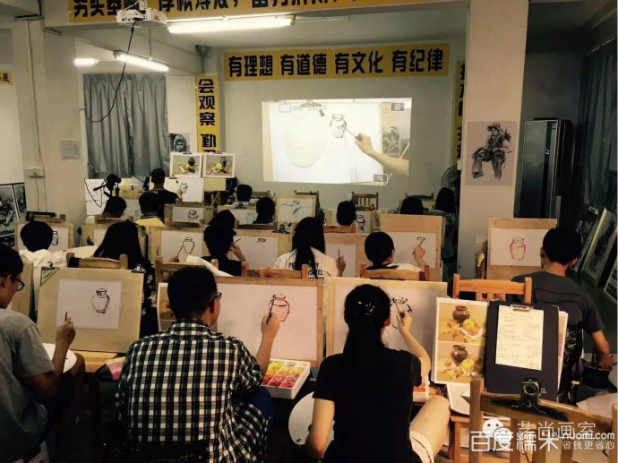 艺尚画室高中部寒暑假周末班大连长兴高中岛图片
