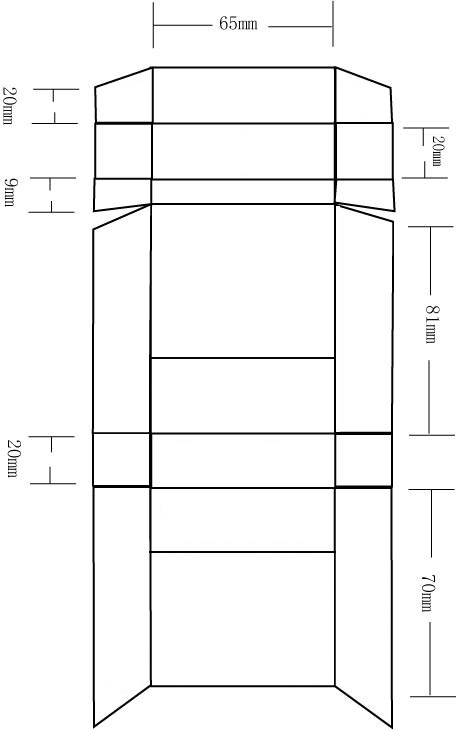 烟盒平面图