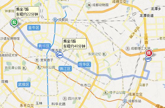 成都金牛区抚琴路五里墩支路到文新初中中心十陵心得体会教材客运培训语图片