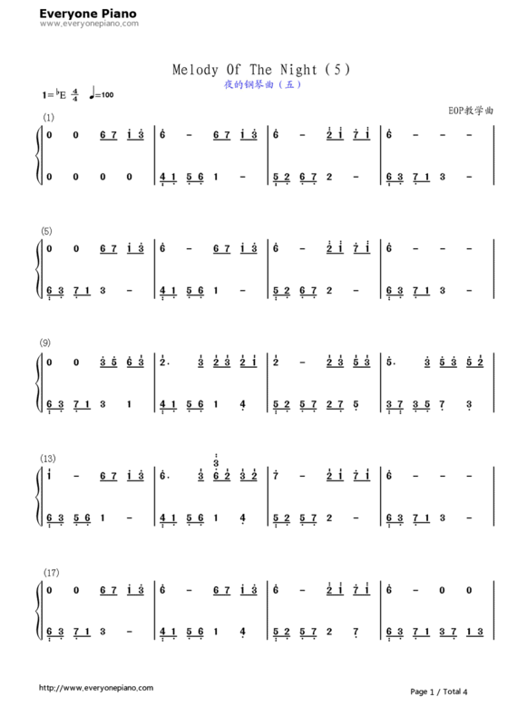 求夜的钢琴曲 数学普