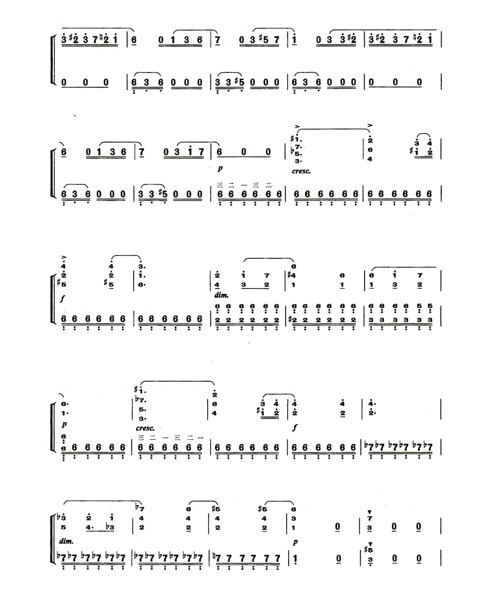 求《致爱丽丝》钢琴曲谱.只要数字,谢谢