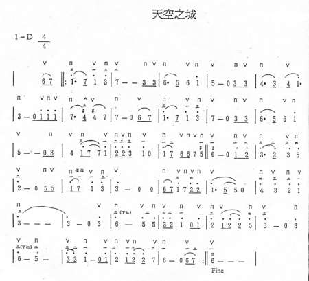 求《天空之城》和《菊次郎的夏天》简谱