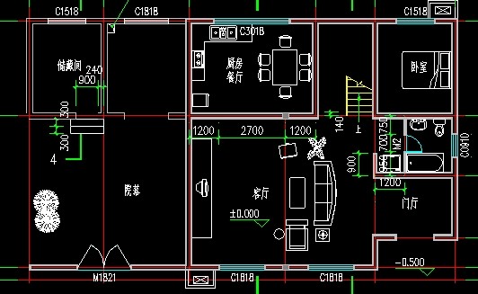 急求500平方米别墅cad设计图纸,带有车库和独立花园.