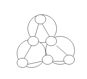 如图有小花大图纸,每个大圆圈上又各有三个圆圈不织布捧手三个图片