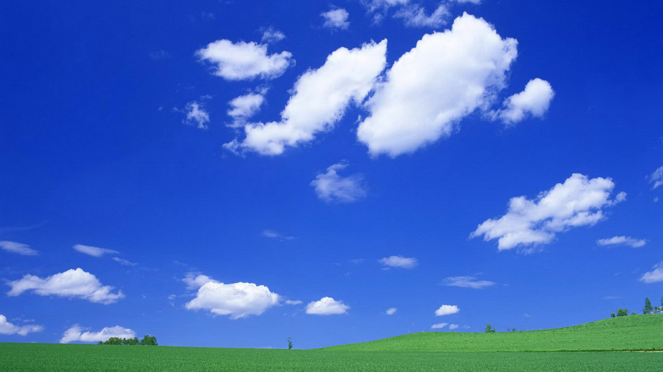 求一张高分辨率xp经典蓝天白云壁纸,最好做成1366x768图片