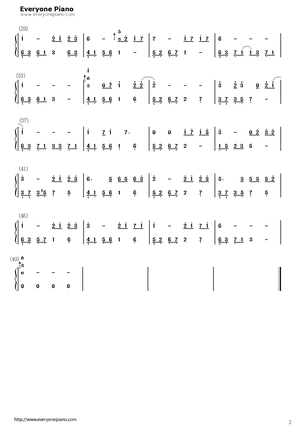 求石进《夜之钢琴曲(四)》的简谱