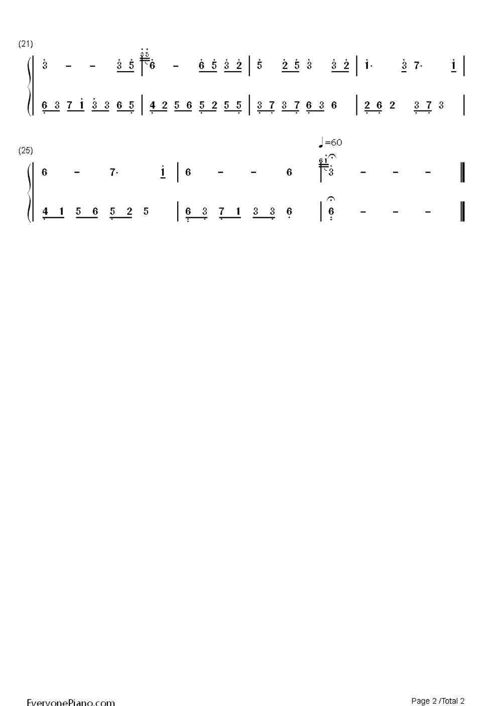 夜的钢琴曲1带指法钢琴谱简谱