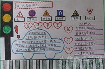 安全在我心手抄报图片