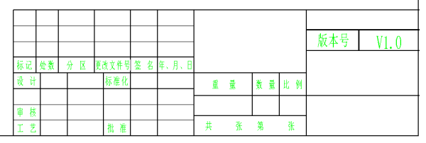 CADA4图纸带标题栏布局cadv图纸图纸尺寸图片