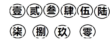 求带圈图纸中文数字壹到玖,要带圈,打在答案里,给分审大写商品房由谁来图片