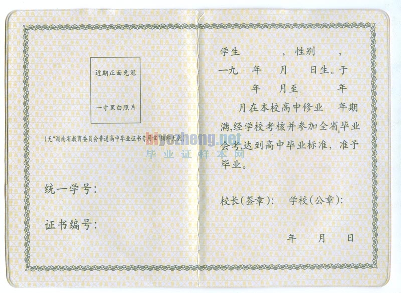 ps图片帮忙做下07年湖南省的毕业证高手衣服是这样女生样式高中生的图片