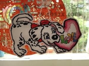 寻找十字绣图纸,斑点狗,嘴上有个LOVE的心,有图纸挡墙排水沟砌石图片