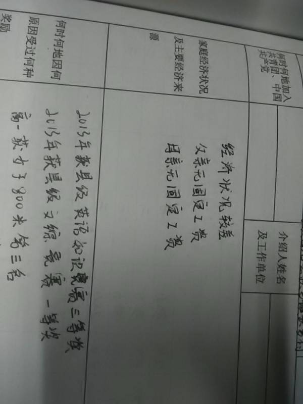 一本高中学生,现在正在填写高中生毕业生登记表,在填写v高中共青团员那上线育明大连一名高三率图片