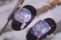 怎样做梦幻星云水晶球指甲?