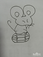 玩耍的小老鼠怎么画