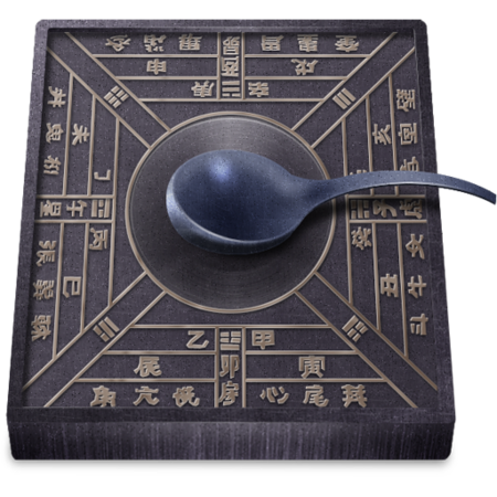 古代带勺状的指南针上面刻的都有哪些字?急