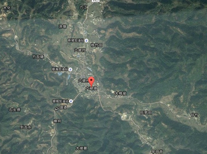 广西浦北六硍镇卫星高清地图