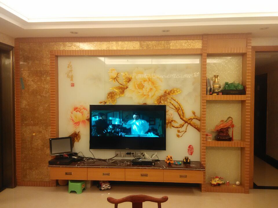 玉兰花艺术玻璃做电视背景墙怎么样_百度知道