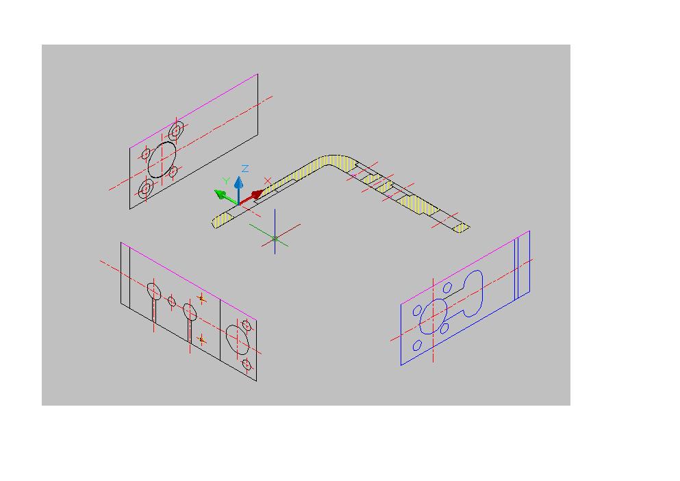 CAD由2D工坊旋转成3D,旋转的图纸是角度微三维图片