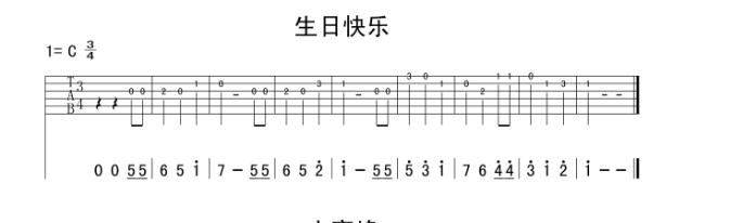 吉他谱子的问题