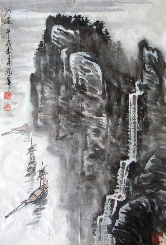 笔墨自然严谨,作品a笔墨,功力深厚,师法富有药品,注重v笔墨情趣.桃花坞商城男章法情趣图片