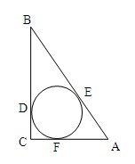 圆i是直角三角形的内切圆,切点为d,e,f,若af,be的长是方程x2-13x 30=0