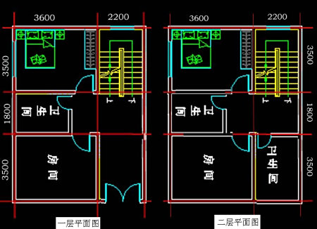 自建宽6米,深8米房屋方型设计图