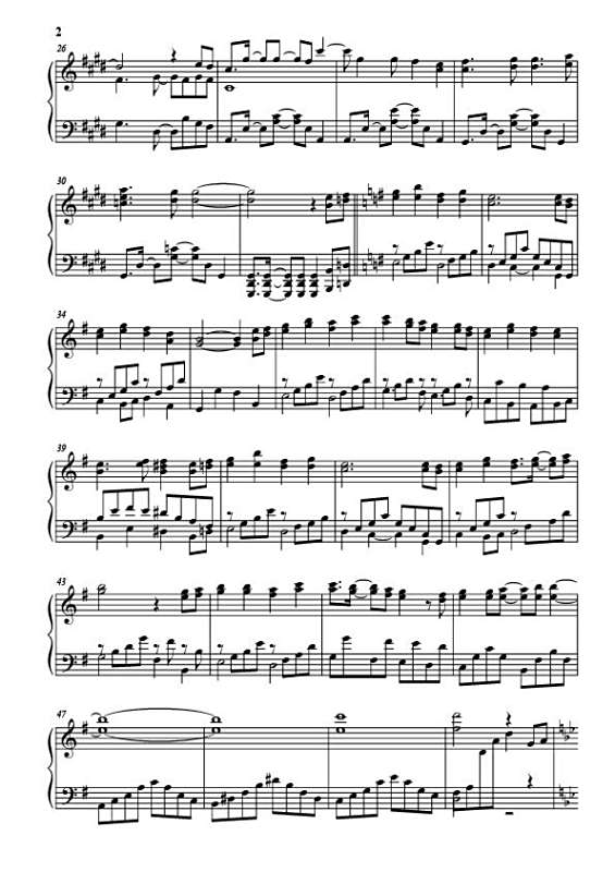 帝王音符数字钢琴谱