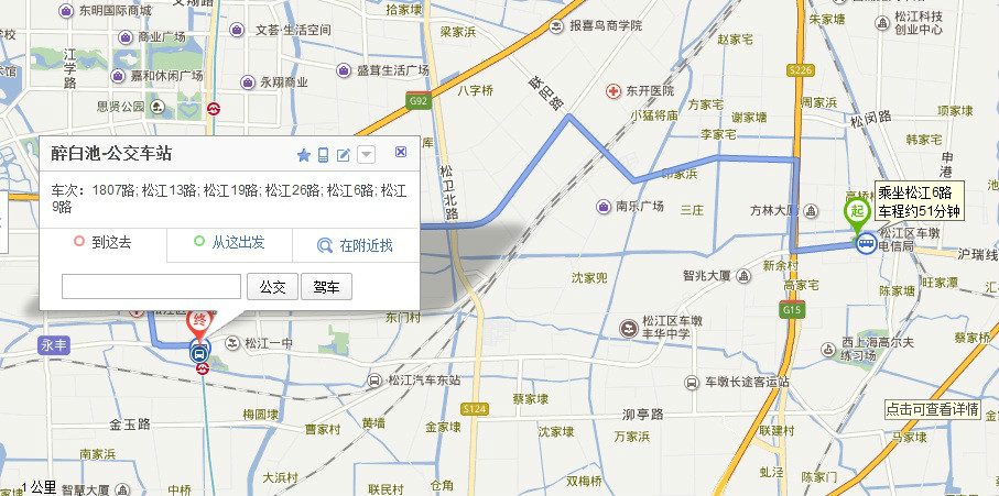 松江19路公交车路线图,松江11路公交车路线图 从车墩坐几路公交可以转松江19路公交