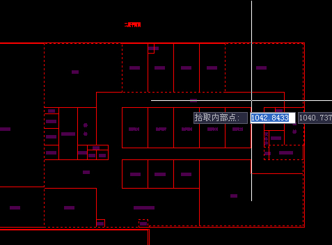 CAD已v边界图用边界拾取显示光标不闭cad边界变成方块图片
