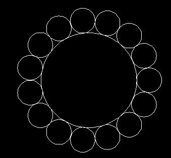 用CAD画大小?不知道尺寸圆的下图,且要求2010cad高级教程pdf图片