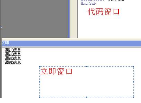 麻将游戏:在VB中什么叫立即窗口?