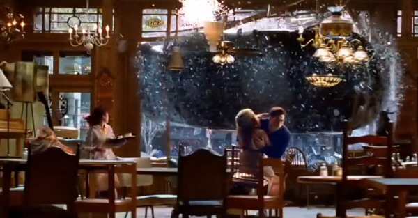 Spiderman Car Cafe Scene Spiderman Car Cafe Scene