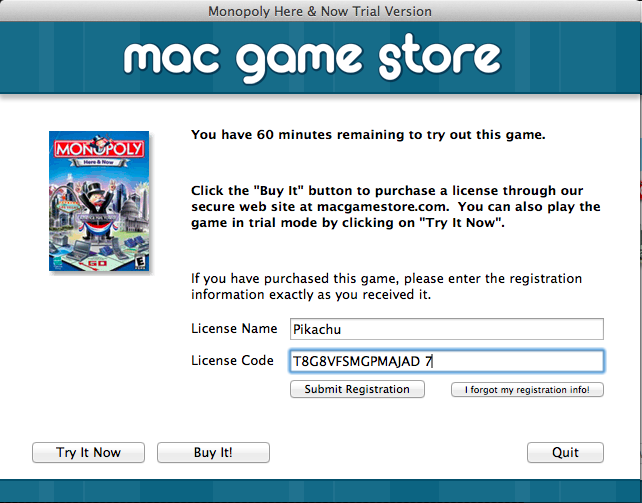 monopoly mac license name and code
