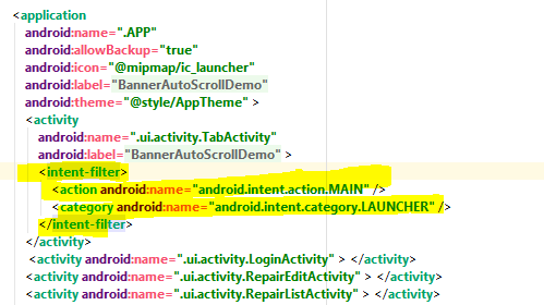 eclipse中怎么设置android程序运行后默认第一