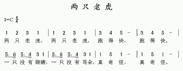 两只老虎6孔曲谱完整_两只老虎曲谱(3)