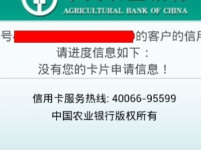 【农业银行信用卡申请进度查询】中国农业银行信用卡申请进度查询