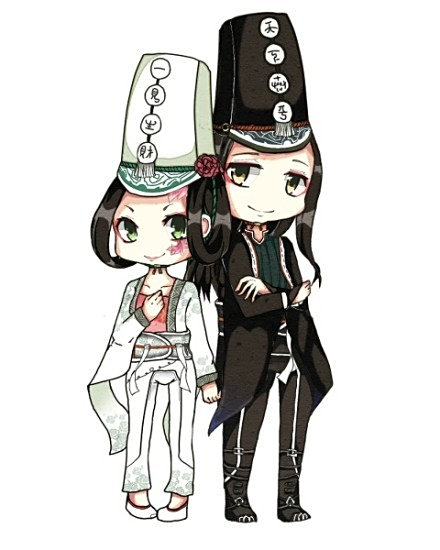不良人黑白无常q版大眼睛的那种_百度知道