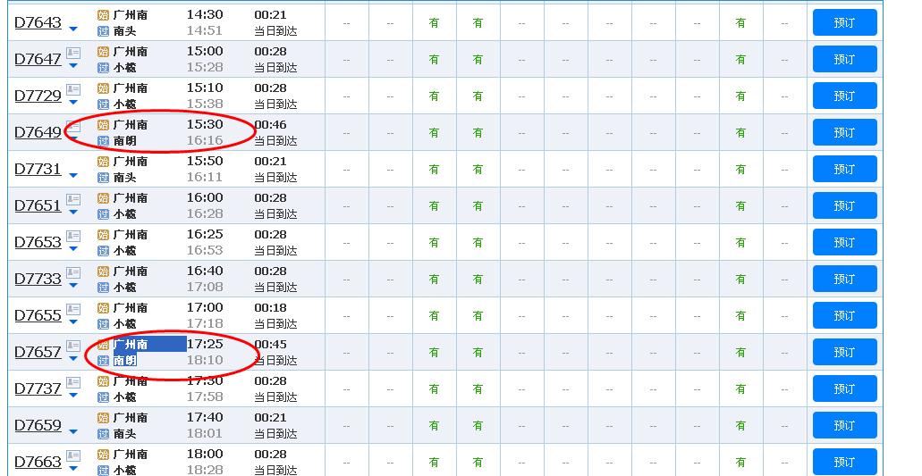 广州南站到中山南朗的城轨最晚是几点?